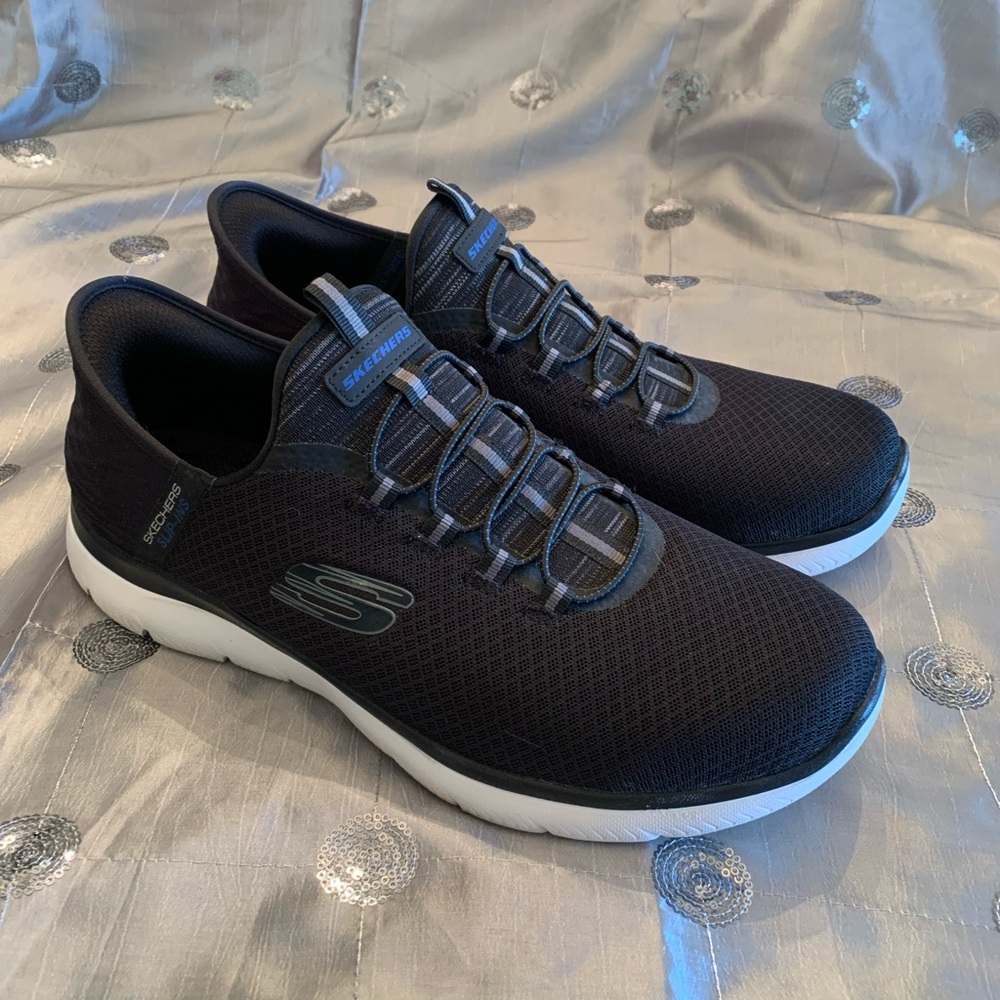 Skechers Black Athletic Shoes